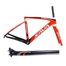 Load image into Gallery viewer, T800 Carbon Road Frame 700C Road Bike Frame Carbon 1050g Road Bicycle Bike Frame 48cm/50cm/52cm with Carbon Fork + Seatpost