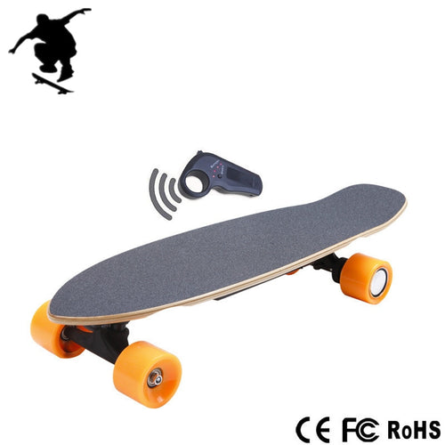 250W Electric Skateboard Wireless Remote Control Single Motor Freestyle Cruiser Skateboard Lithium Battery