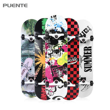 Load image into Gallery viewer, Professional Complete Skateboard Four Wheel Maple Wood Longboard Double Rocker Road Skate