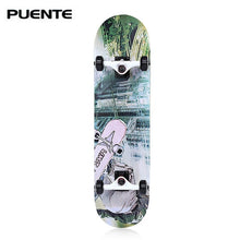 Load image into Gallery viewer, Professional Complete Skateboard Four Wheel Maple Wood Longboard Double Rocker Road Skate