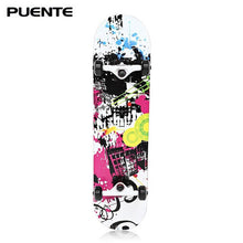 Load image into Gallery viewer, Professional Complete Skateboard Four Wheel Maple Wood Longboard Double Rocker Road Skate