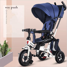 Load image into Gallery viewer, Infant Child Tricycle Bicycle Folding 1-3-5 Years Old Rotating Seat Baby Stroller 3 in 1 Three Wheels Child Stroller Bicycle