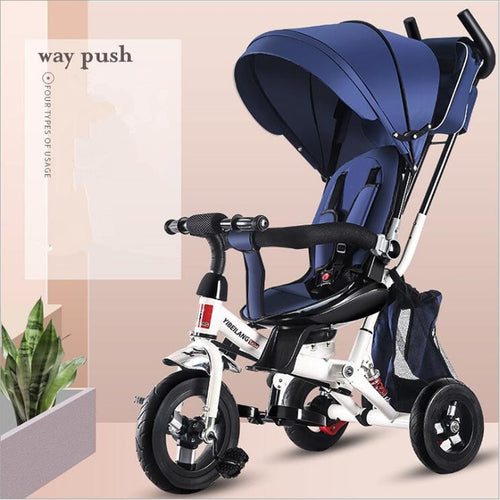 Infant Child Tricycle Bicycle Folding 1-3-5 Years Old Rotating Seat Baby Stroller 3 in 1 Three Wheels Child Stroller Bicycle