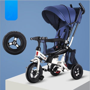 Infant Child Tricycle Bicycle Folding 1-3-5 Years Old Rotating Seat Baby Stroller 3 in 1 Three Wheels Child Stroller Bicycle