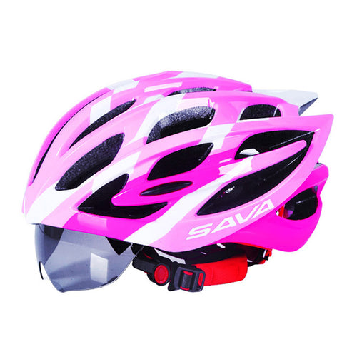 Girl helmet Bike Helmet Cycling girl bicycle helmet with Sunglasses Bicycle Helmets Bike for Womem/Girl Pink Adjustable