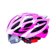 Load image into Gallery viewer, Girl helmet Bike Helmet Cycling girl bicycle helmet with Sunglasses Bicycle Helmets Bike for Womem/Girl Pink Adjustable