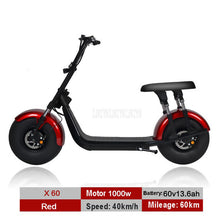 Load image into Gallery viewer, Wide Big Wheel Mini Electric Bicycle Electric Motorcycle Scooter Ebike Off Road Driving High Power Mileage 60km/80km