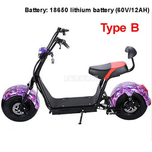 Big 2 Wheel New Harley Electric Vehicle Adult Pedal Electric Bicycle Motorcycle Scooter With Seat Mileage 40km 1000W