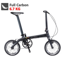 Load image into Gallery viewer, Folding BikeFolding Bicycle 14 inch mini bicycle Carbon Fiber Ultra-light Urban