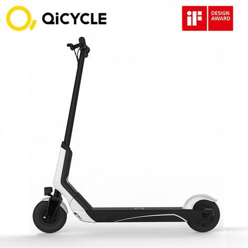 Electric Bike 8 inch Tire 5.2Ah Folding Electric Scooter Bluetooth BMS Dual Braking System 250W White