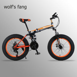 Mountain Bike 20"x 4.0 Folding Bicycle 21 speed road bike fat bike variable speed bike  Mechanical Disc Brake