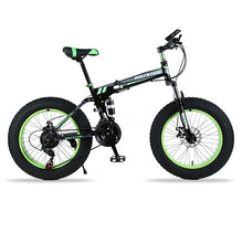 Load image into Gallery viewer, Mountain Bike 20&quot;x 4.0 Folding Bicycle 21 speed road bike fat bike variable speed bike  Mechanical Disc Brake