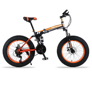 Mountain Bike 20"x 4.0 Folding Bicycle 21 speed road bike fat bike variable speed bike  Mechanical Disc Brake