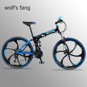 Mountain Bike 21 speed 26"inch Folding bike road bike Double disc brakes folding mountain bikes student bicycle