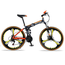 Load image into Gallery viewer, Mountain Bike 21 speed 26&quot;inch Folding bike road bike Double disc brakes folding mountain bikes student bicycle