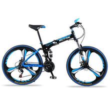 Load image into Gallery viewer, Mountain Bike 21 speed 26&quot;inch Folding bike road bike Double disc brakes folding mountain bikes student bicycle