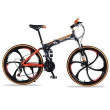 Load image into Gallery viewer, Mountain Bike 21 speed 26&quot;inch Folding bike road bike Double disc brakes folding mountain bikes student bicycle