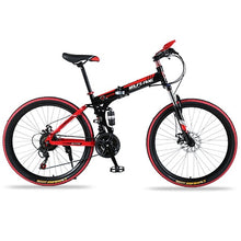 Load image into Gallery viewer, Mountain Bike 21 speed 26&quot;inch Folding bike road bike Double disc brakes folding mountain bikes student bicycle