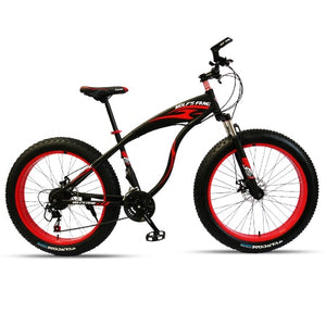 bicycle Mountain bike Fat Bike 21 speed road bikes Man Aluminum Alloy Front and Rear Mechanical Disc Brake