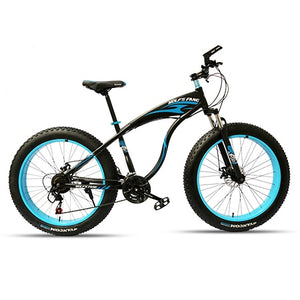 bicycle Mountain bike Fat Bike 21 speed road bikes Man Aluminum Alloy Front and Rear Mechanical Disc Brake