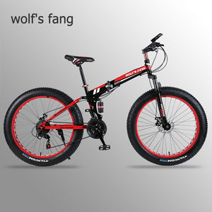 Folding Bicycle Mountain Bike 26 inches 7/21/24 Speed 26x4.0 "  damping bike road bike folding bike