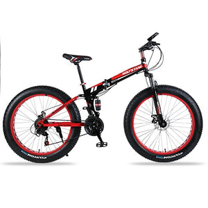 Folding Bicycle Mountain Bike 26 inches 7/21/24 Speed 26x4.0 "  damping bike road bike folding bike