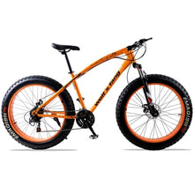 Load image into Gallery viewer, mountain bike 7/21/24 speed bicycle 26x4.0 fat bike Spring Fork snow bikes road bike Man Mechanical Disc Brake