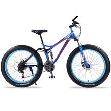 Load image into Gallery viewer, mountain bike 7/21/24 speed bicycle 26x4.0 fat bike Spring Fork snow bikes road bike Man Mechanical Disc Brake