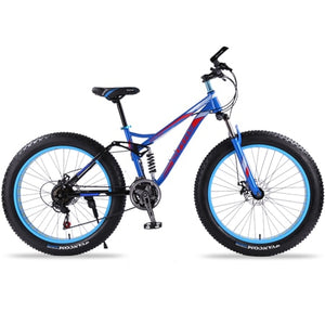 mountain bike 7/21/24 speed bicycle 26x4.0 fat bike Spring Fork snow bikes road bike Man Mechanical Disc Brake