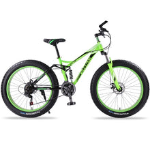 Load image into Gallery viewer, mountain bike 7/21/24 speed bicycle 26x4.0 fat bike Spring Fork snow bikes road bike Man Mechanical Disc Brake