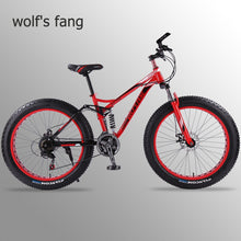 Load image into Gallery viewer, Bicycle 26 inch 21 speed  Fat Mountain Bike road bikes mtb Man fat bike bmx Spring Fork bicycle