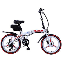 Load image into Gallery viewer, Dual Disc Brake Folding Electric Bike 20 inch City electric bike Lithium Battery Bicycle 36V350W 10AH