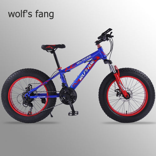 mountain bike 21 speed 2.0 inch bicycle Road bike Fat Bike  Mechanical Disc Brake Women and children  bicycles