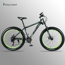 Load image into Gallery viewer, Mountain bike Aluminum Bicycles 26 inches 21/24 speed 26x4.0&quot; Double disc brakes Fat bike road bike