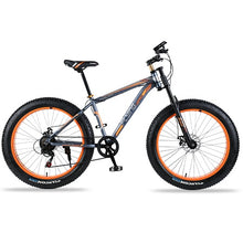 Load image into Gallery viewer, Mountain bike Aluminum Bicycles 26 inches 21/24 speed 26x4.0&quot; Double disc brakes Fat bike road bike