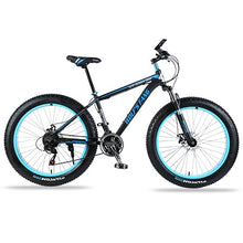 Load image into Gallery viewer, Mountain bike Aluminum Bicycles 26 inches 21/24 speed 26x4.0&quot; Double disc brakes Fat bike road bike