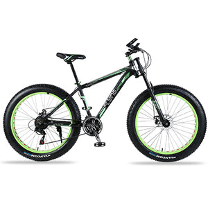 Mountain bike Aluminum Bicycles 26 inches 21/24 speed 26x4.0" Double disc brakes Fat bike road bike