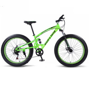 mountain bike 7/21/24 speed bicycle 26x4.0 fat bike Spring Fork snow bikes road bike Man Mechanical Disc Brake