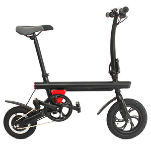 12 inch tire E-Bike Y1 5Ah 36V Smart Folding Bicycle Electric Bike 250W max load 110kg for adults accessories light