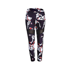 Load image into Gallery viewer, Women 3D Printed Gym Pants Mesh Stitching High-waist Casual Leggings Sport Fitness s