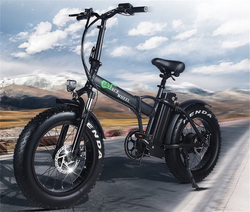 2 Wheel 500W Electric Bike Folding Booster Bicycle Electric Bicycle Cycle Foldable aluminum50km/h