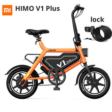 Load image into Gallery viewer, electric folding bicycle ergonomic bicycle design for adults add one lock