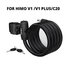 Load image into Gallery viewer, Portable Folding Cable Lock Electric Bicycle Lockstitch for HIMO V1/HIMO V1 Plus/HIMO C20 accessories