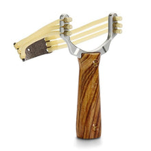 Load image into Gallery viewer, Gift Outdoor Self-defense Slingshot Aluminium Alloy Powerful Steel Catapult Marble Hunting Games