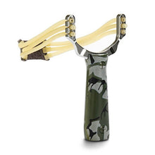 Load image into Gallery viewer, Gift Outdoor Self-defense Slingshot Aluminium Alloy Powerful Steel Catapult Marble Hunting Games