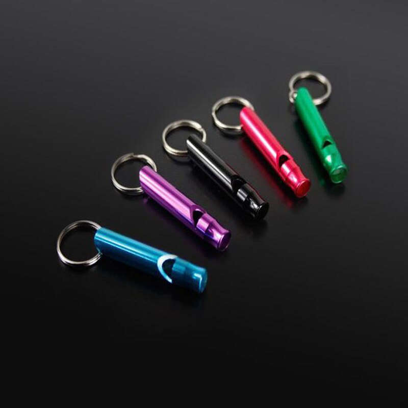 5pc Outdoor Hiking Mini Survival Whistle Lightweigh Portable Metal Multifunction Whistle