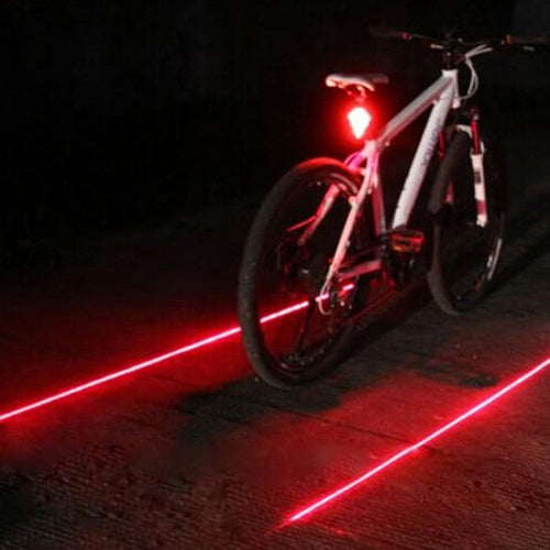 Hot Sale Bicycle LED Taillight Safety Warning Light 5 LED+2 Laser Night Mountain Bike Rear Light Tail Light Lamp Bycicle Light