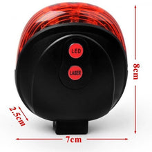Load image into Gallery viewer, Hot Sale Bicycle LED Taillight Safety Warning Light 5 LED+2 Laser Night Mountain Bike Rear Light Tail Light Lamp Bycicle Light