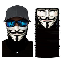 Load image into Gallery viewer, Motorcycle Face Mask Cool Robot Skeleton Halloween Mask Scarf Joker Headband  Cycling