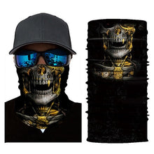 Load image into Gallery viewer, Motorcycle Face Mask Cool Robot Skeleton Halloween Mask Scarf Joker Headband  Cycling